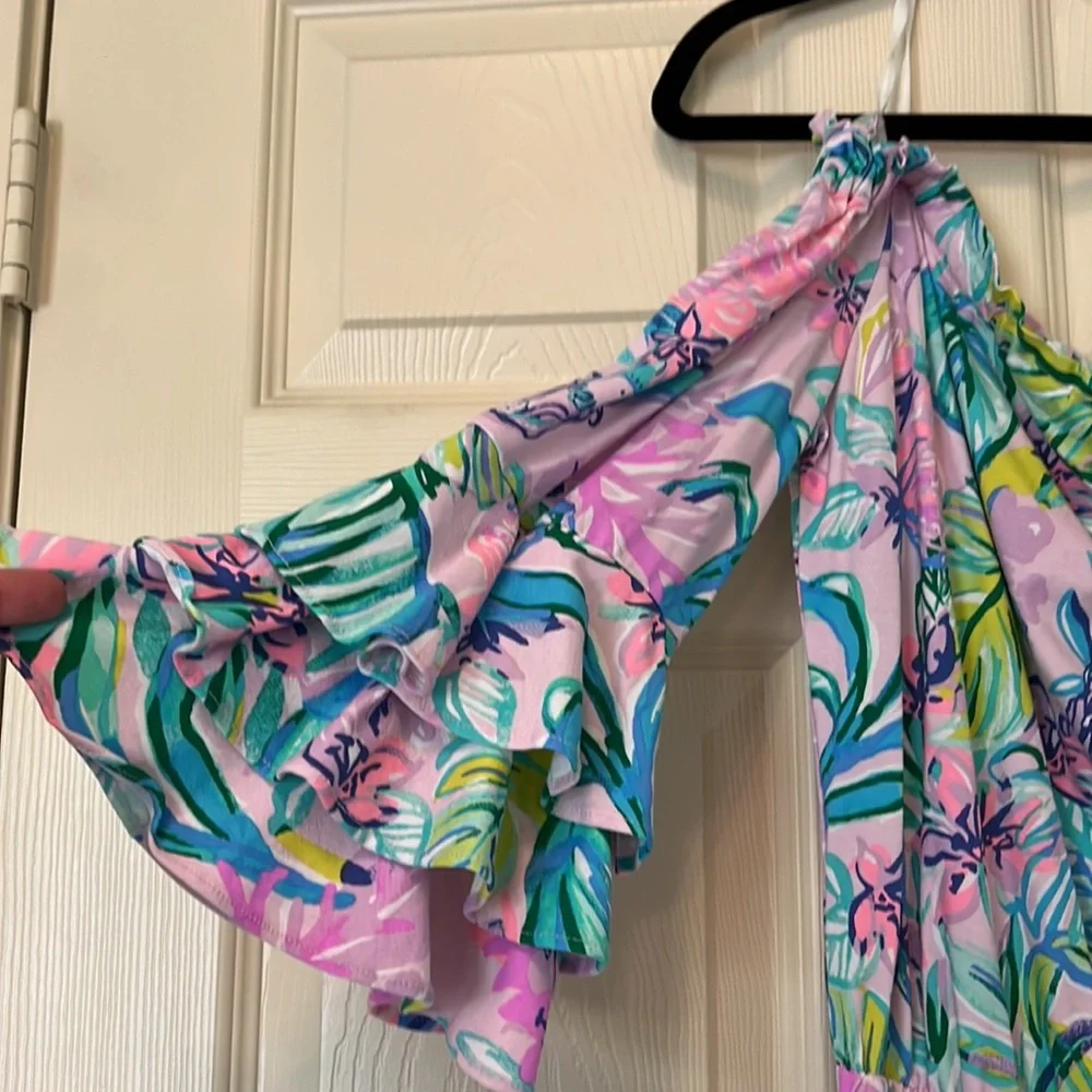 Lilly Pulitzer Off the Shoulder Romper Size S - Picture 3 of 3